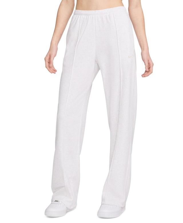 Nike Womens Sportswear Chill French Terry Open-Hem Sweatpants - Glacier Blue Product Image