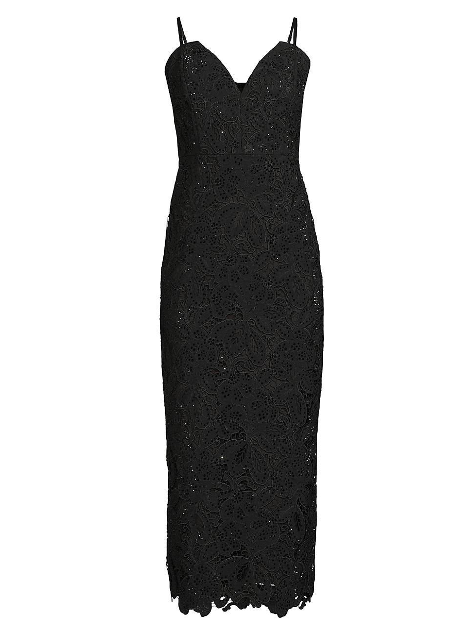 Womens Ethella Beaded Lace Midi-Dress product image