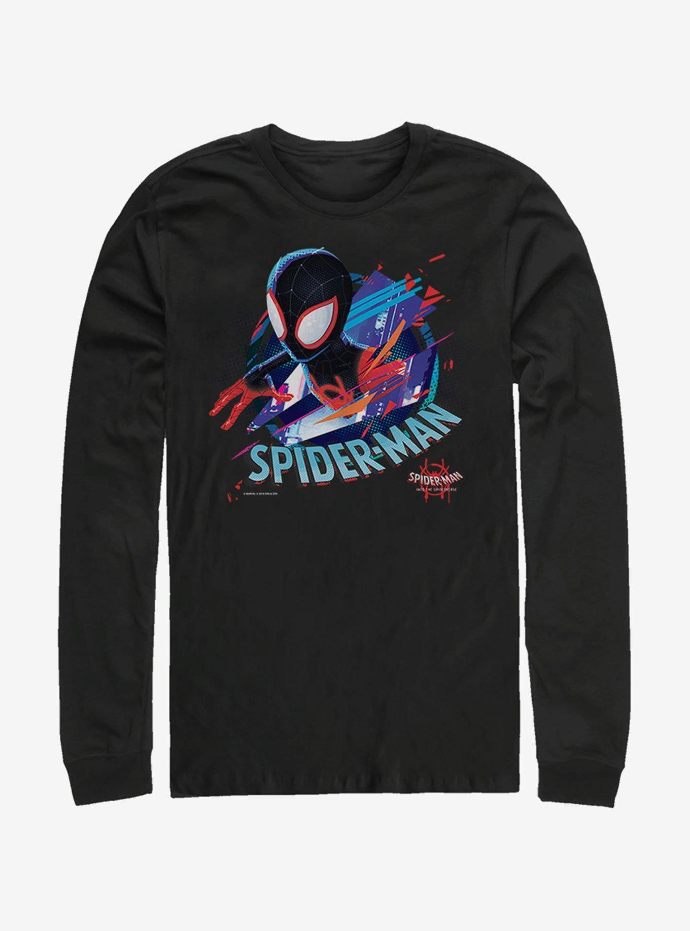 Marvel Spider-Man Cracked Spider Long-Sleeve T-Shirt Product Image