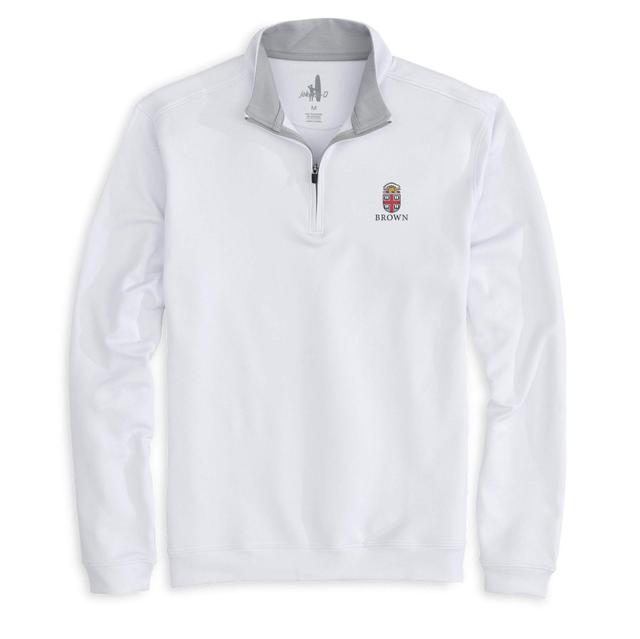 johnnie-O Brown Diaz Performance 1/4 Zip Pullover Product Image