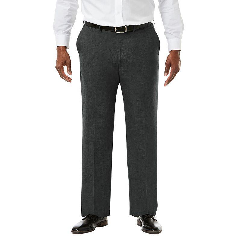 Big & Tall J.M. Haggar Premium Classic-Fit Sharkskin Stretch Flat-Front Suit Pants, Mens Product Image