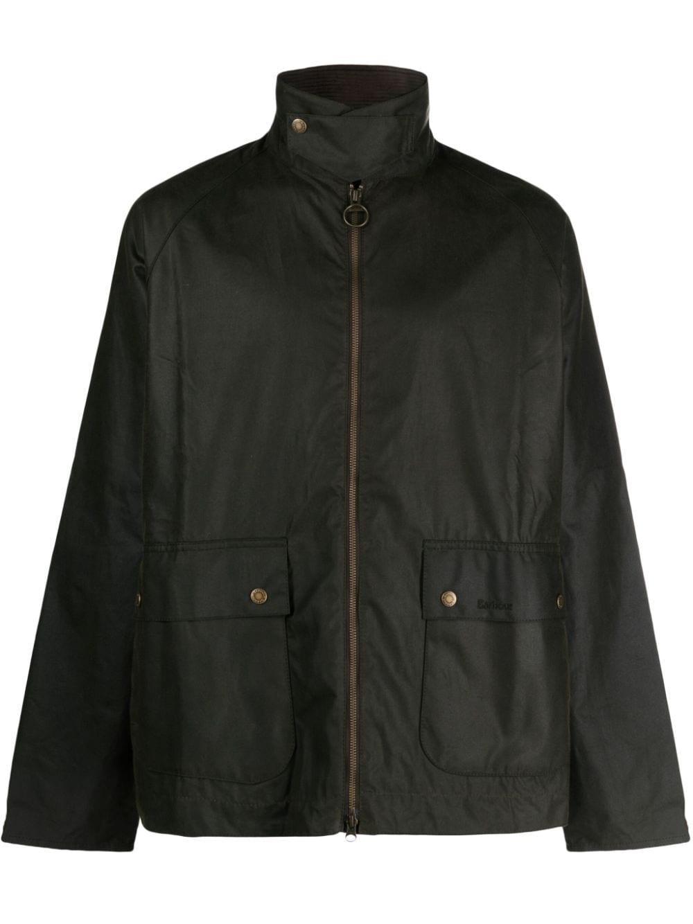 Bedale Coated-finish Jacket In Green Product Image