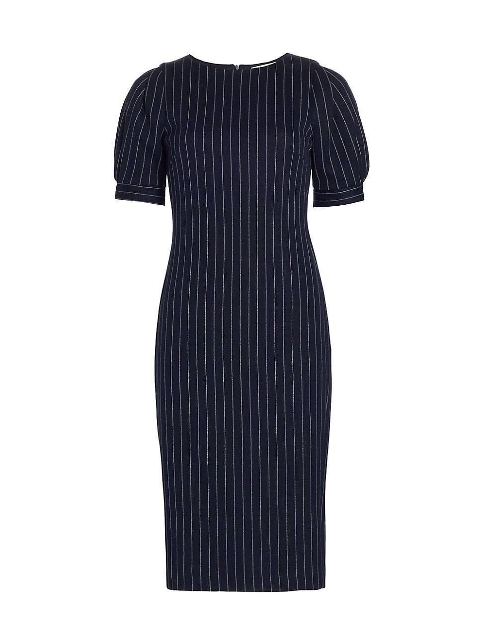 Womens Tunica Pinstripe Sheath Dress Product Image