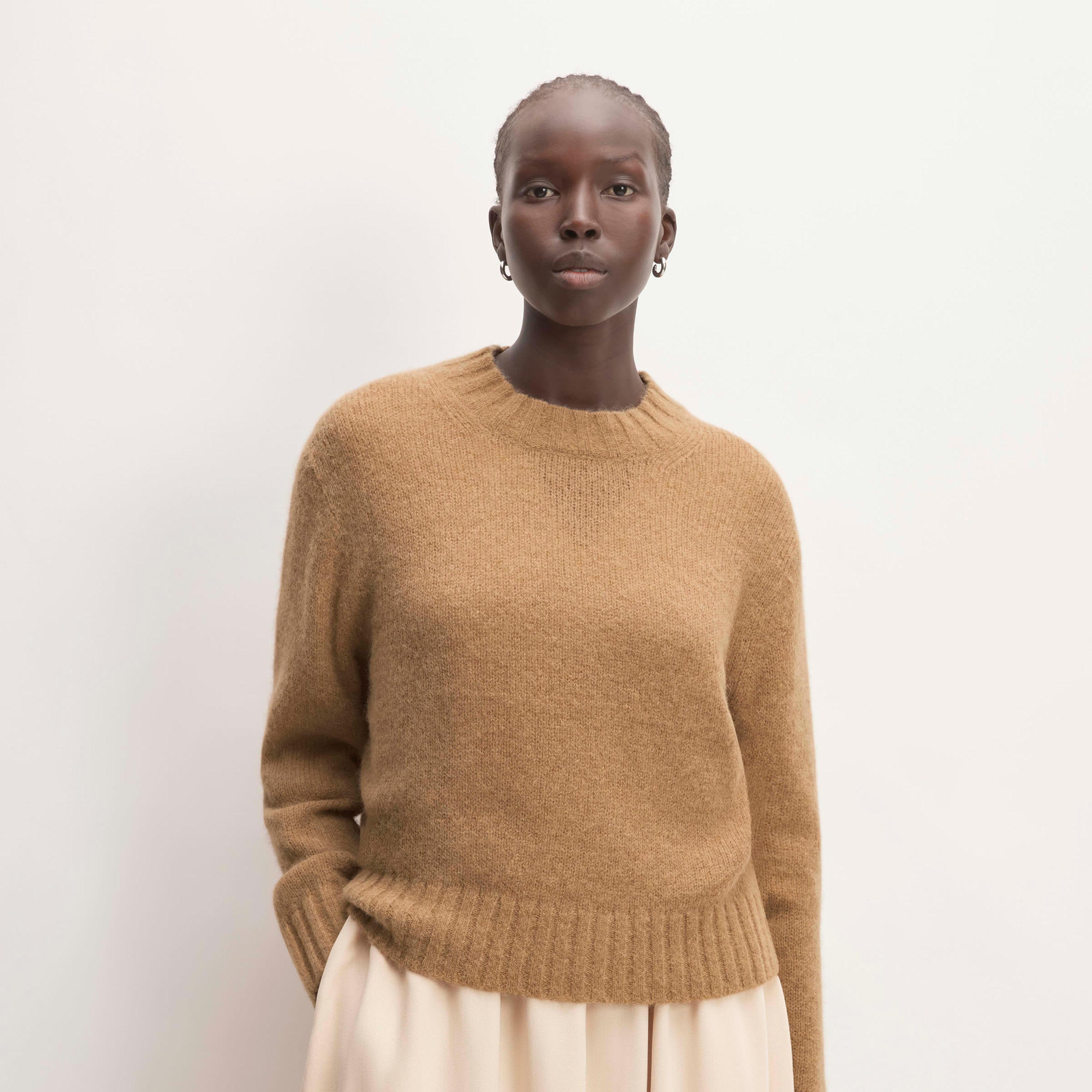 Womens Alpaca Cropped Crewneck Sweater by Everlane Product Image