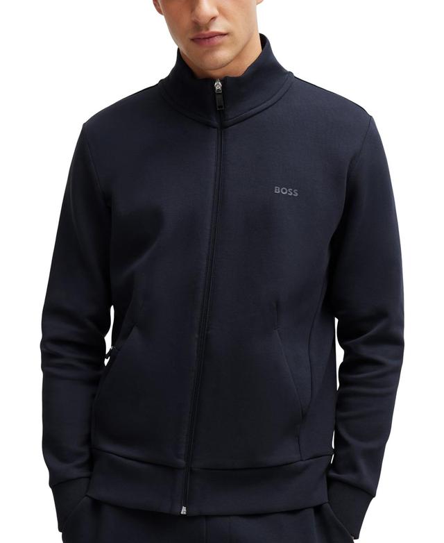 Boss by Hugo Boss Mens Logo Print Zip-Up Sweatshirt Product Image