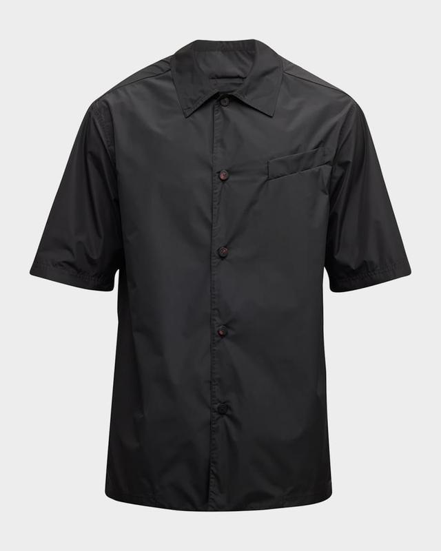 Men's Solid Taffeta Camp Shirt Product Image