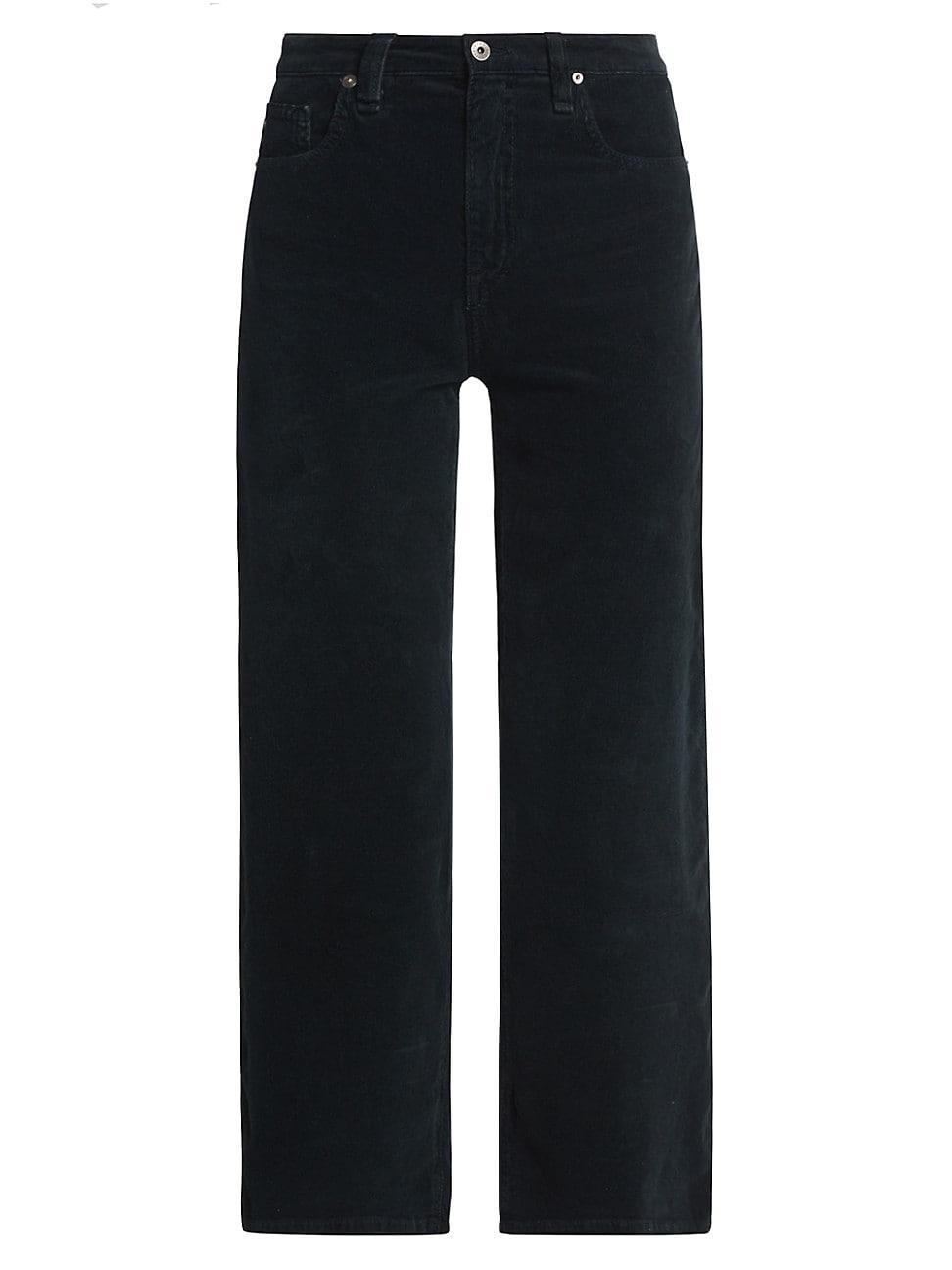 Womens Saige Wide-Leg Cropped Jeans Product Image