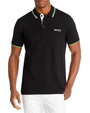 Boss Mens Cotton-Blend Polo Shirt Product Image