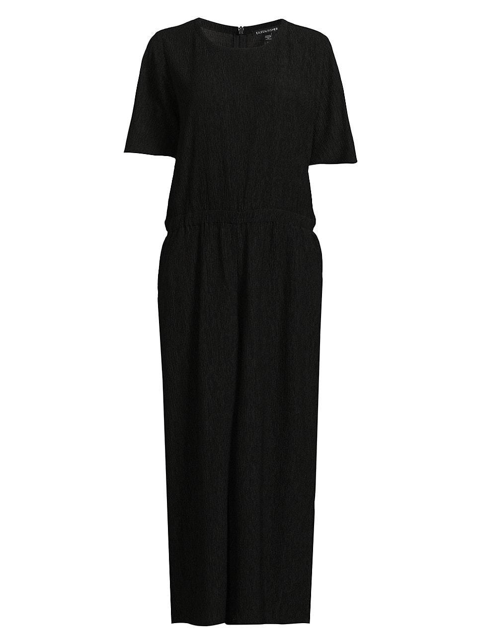 Womens Ankle-Crop Wide-Leg Jumpsuit Product Image