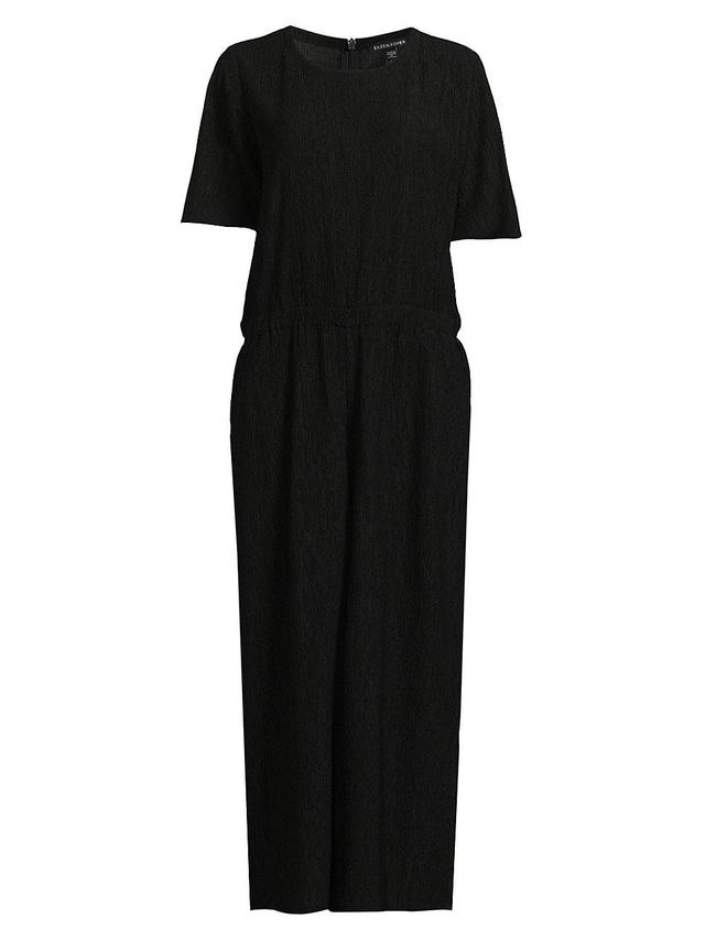 Womens Ankle-Crop Wide-Leg Jumpsuit Product Image