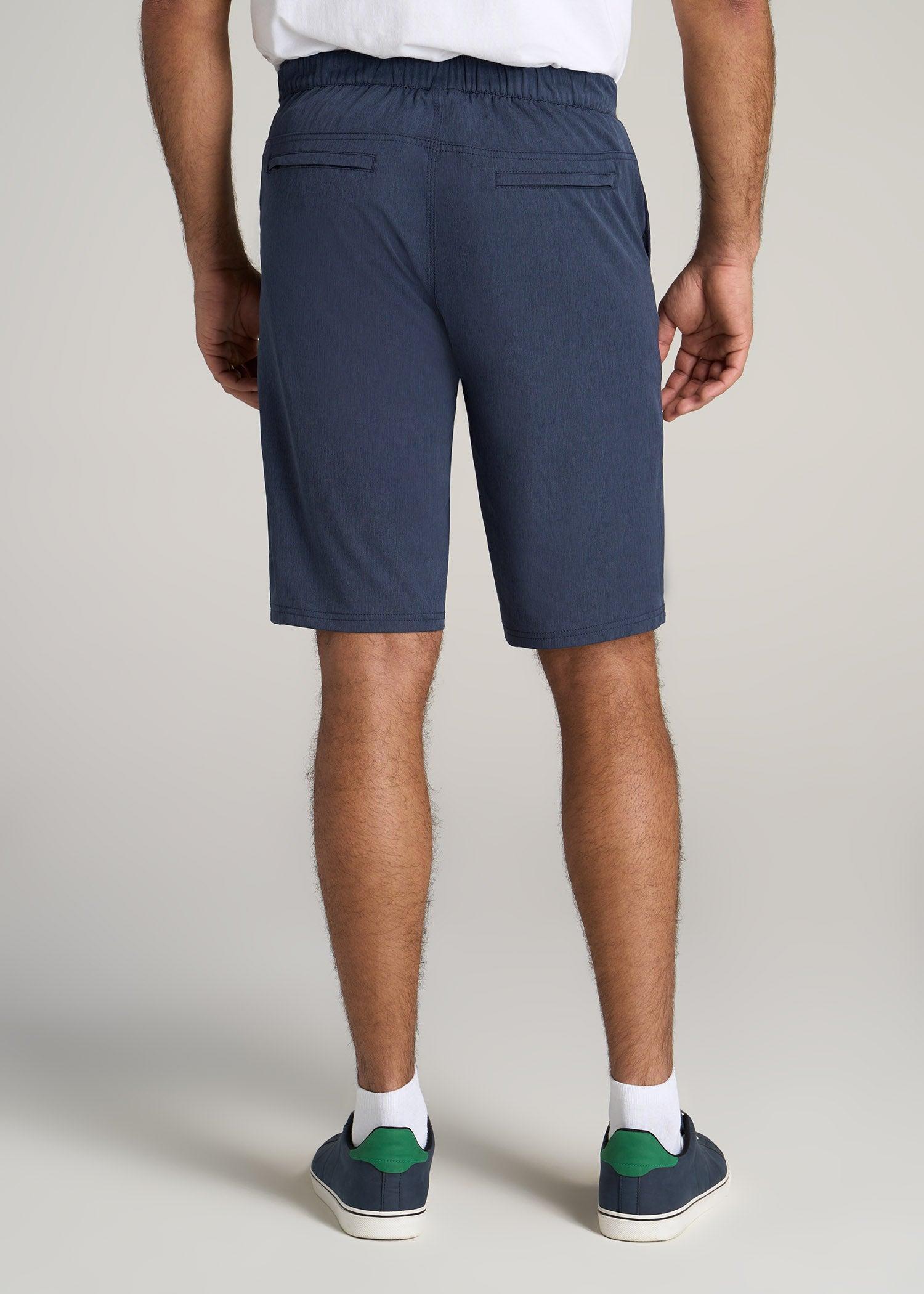 Hybrid Shorts for Tall Men in Marine Navy Mix Male Product Image