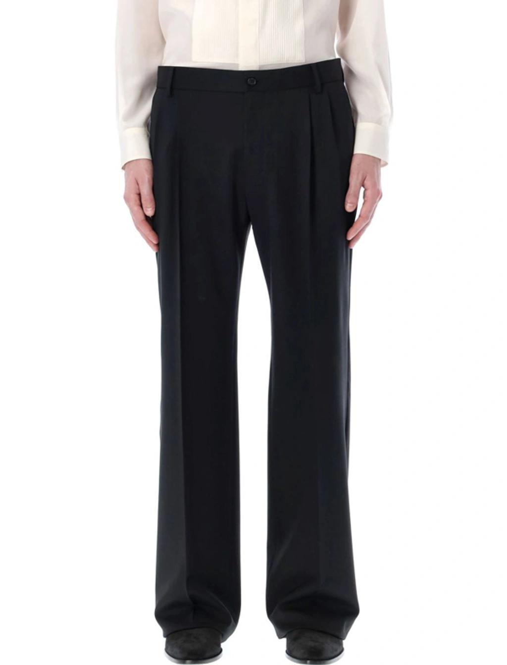 Italian Tropical Wool Side Tab Trouser Product Image