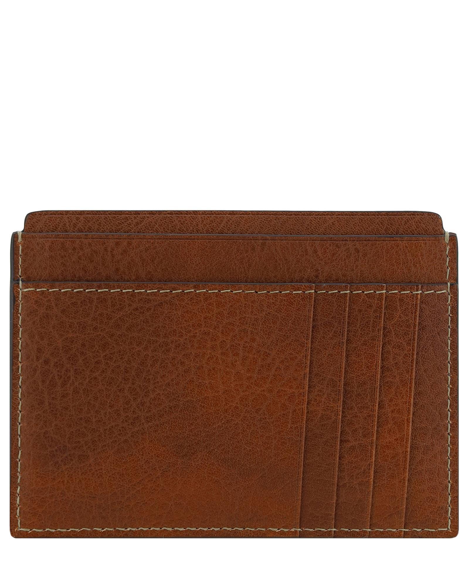 Credit Card Holder In Brown Product Image