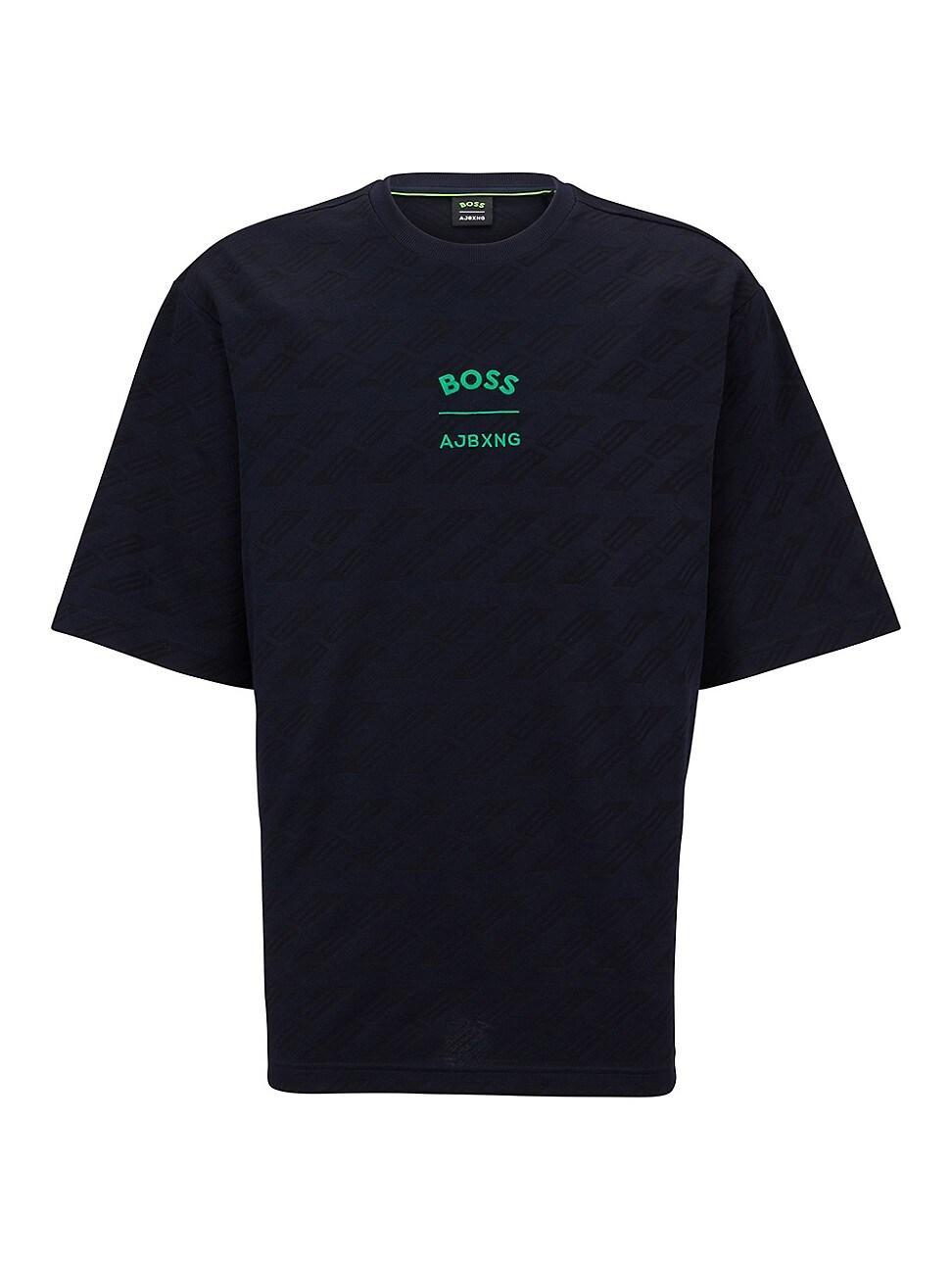 Mens BOSS x AJBXNG Relaxed Fit Logo Print T-Shirt Product Image