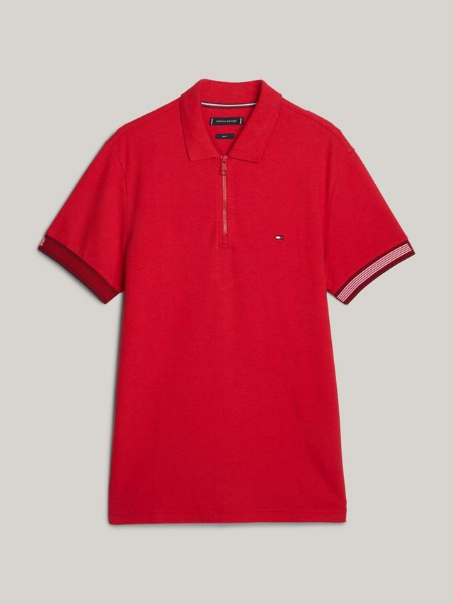 Tommy Hilfiger Men's Slim Fit Flag Tipped Polo Product Image