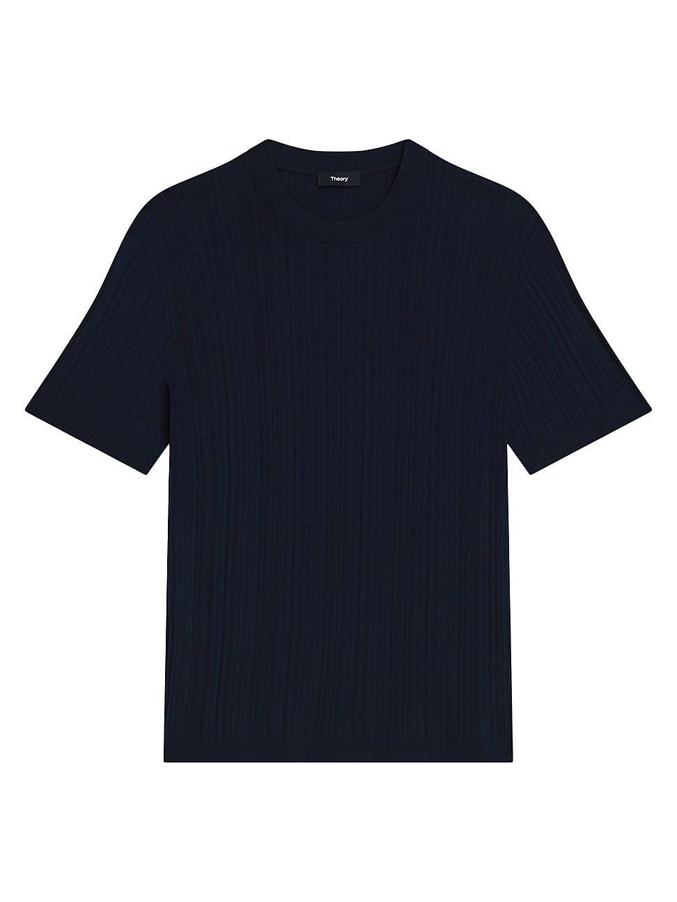 Mens Damian Ribbed Crewneck T-Shirt Product Image