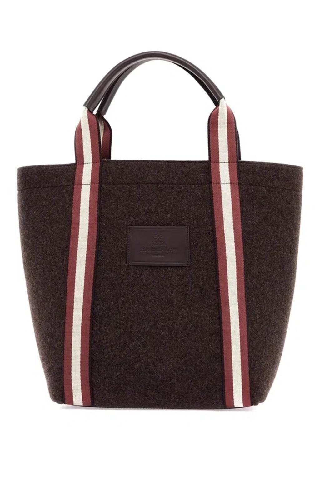 Midi Pont Tote Bag In Brown Product Image