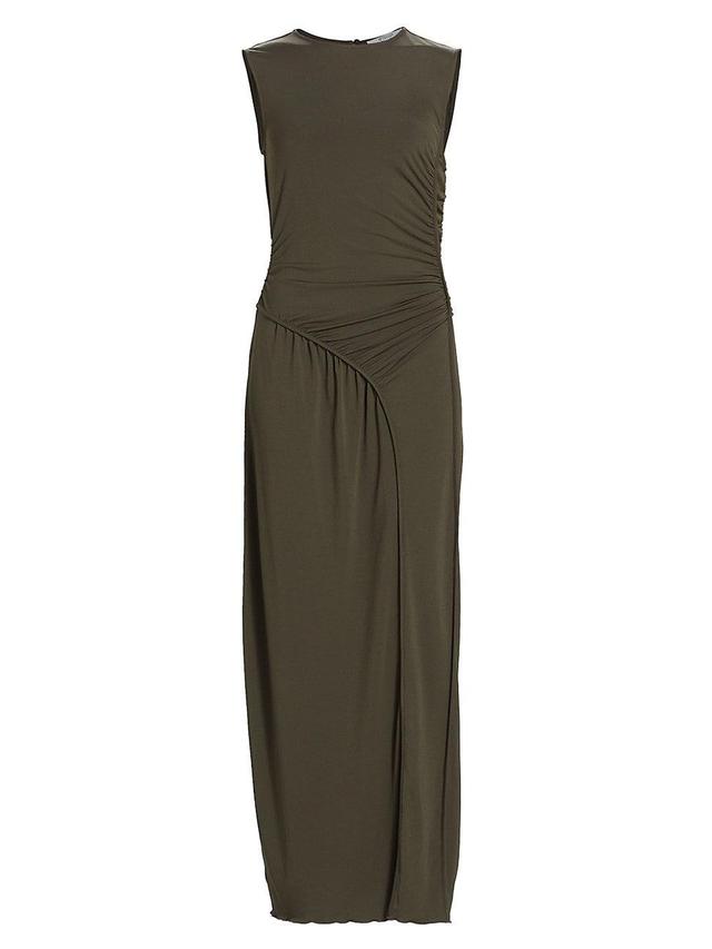 Womens Kimberly Ruched Sleeveless Maxi Dress Product Image