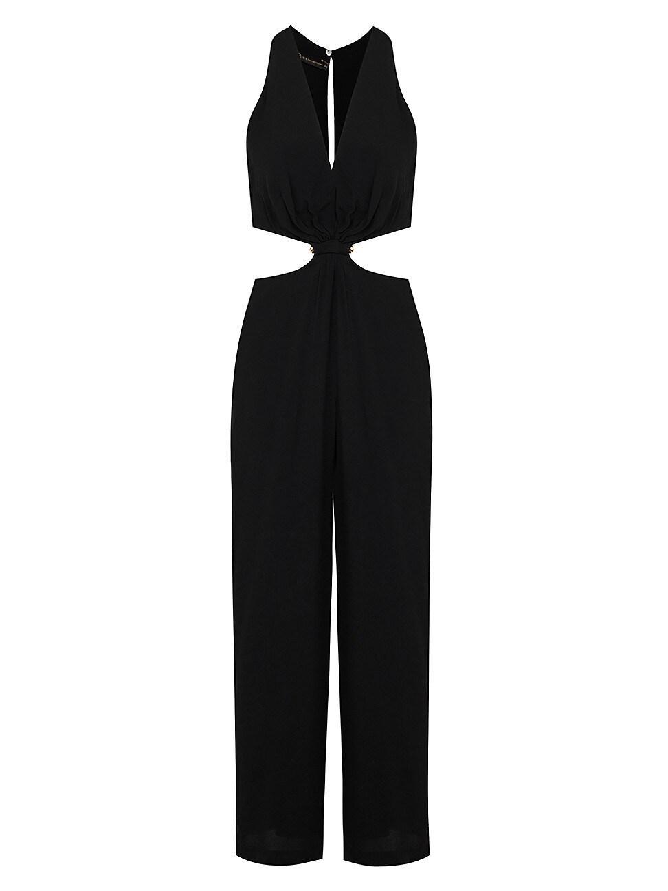 Womens Nayara Linen-Blend Cut-Out Jumpsuit Product Image