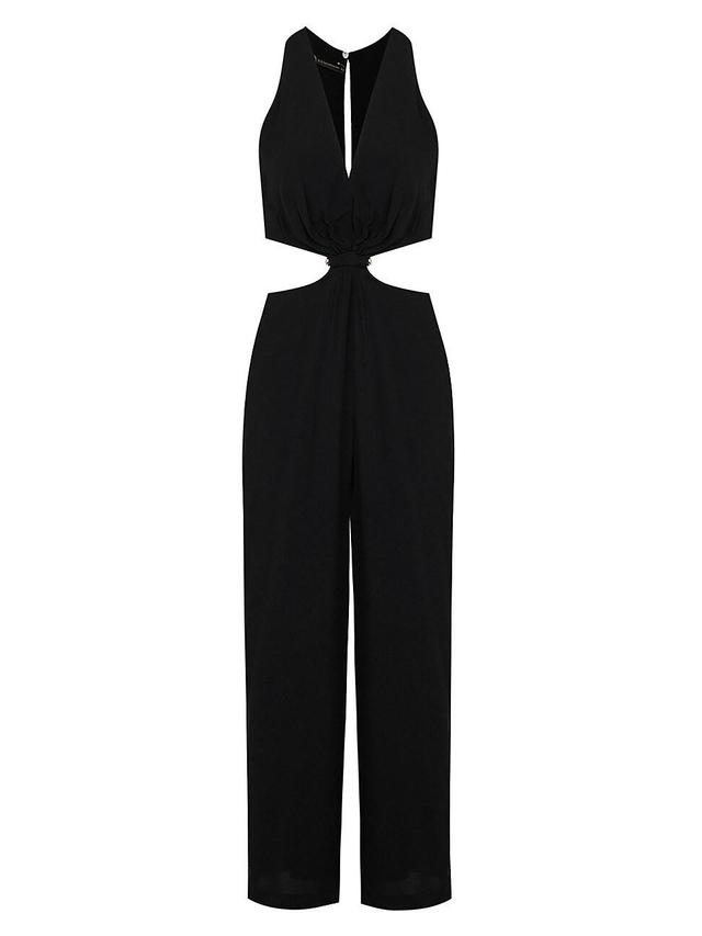 Womens Nayara Linen-Blend Cut-Out Jumpsuit Product Image