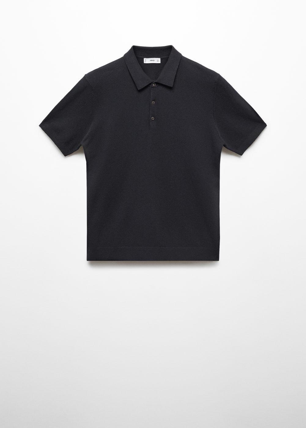 MANGO MAN - Slim-fit quick-drying polo shirt dark navyMen Product Image