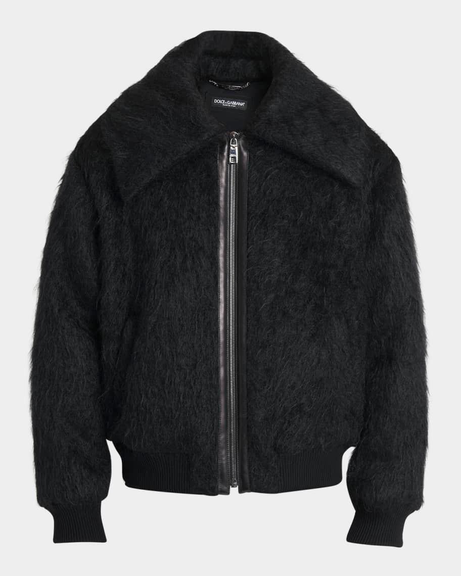 Men's Faux-Fur Zip Jacket Product Image