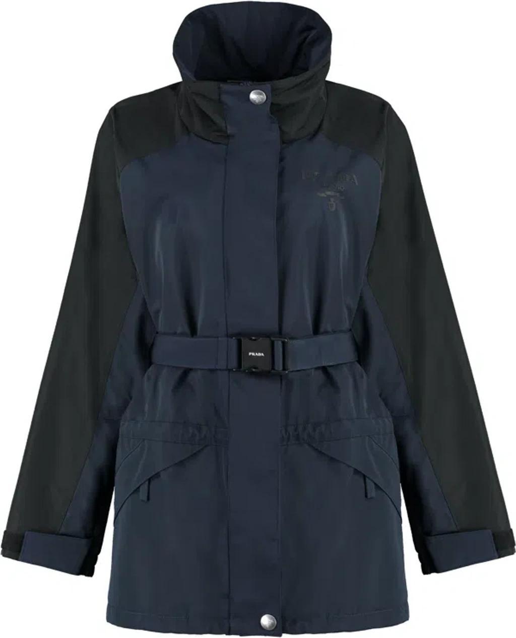 Women's Techno Fabric Jacket In Blue product image