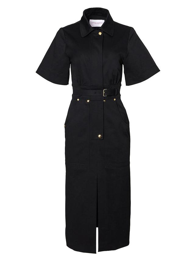 Womens Belted Cargo Midi-Dress Product Image