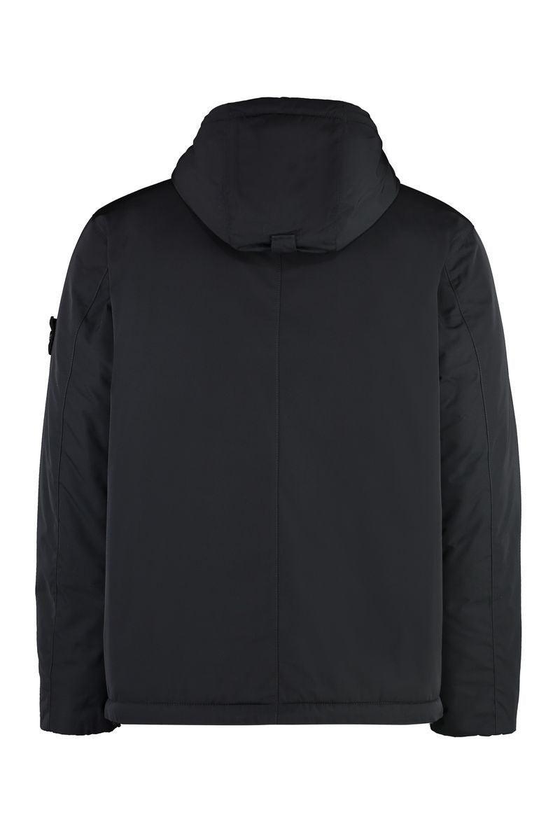 STONE ISLAND Padded Jacket With Compass Logo In Black Product Image