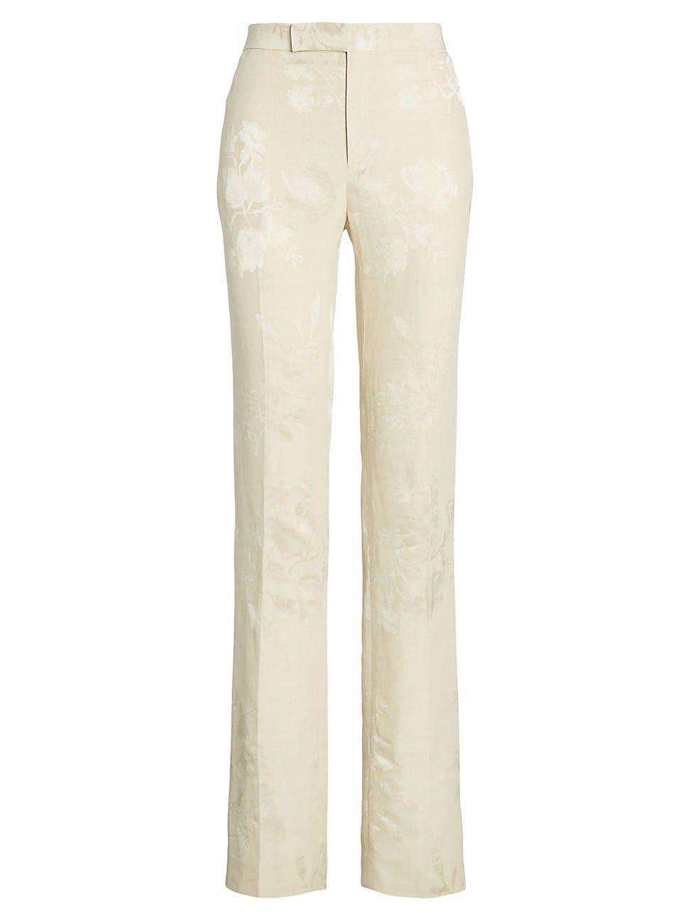 Womens Seth Floral Jacquard Pants Product Image