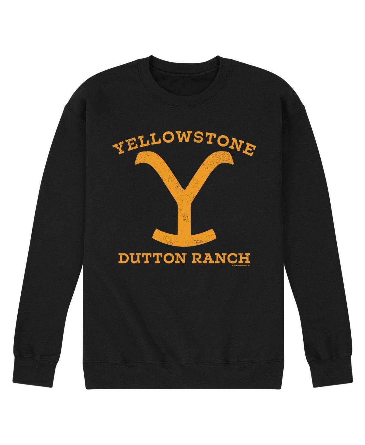 Mens Yellowstone Black Sweatshirt White Product Image