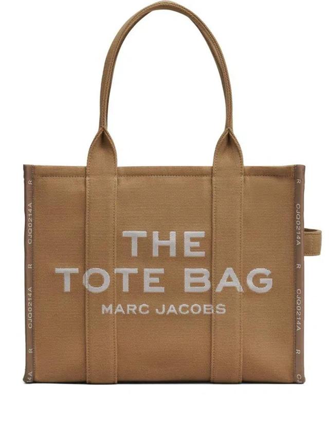 MARC JACOBS Womens Camel The Tote Large Cotton-blend Canvas Tote Bag Product Image