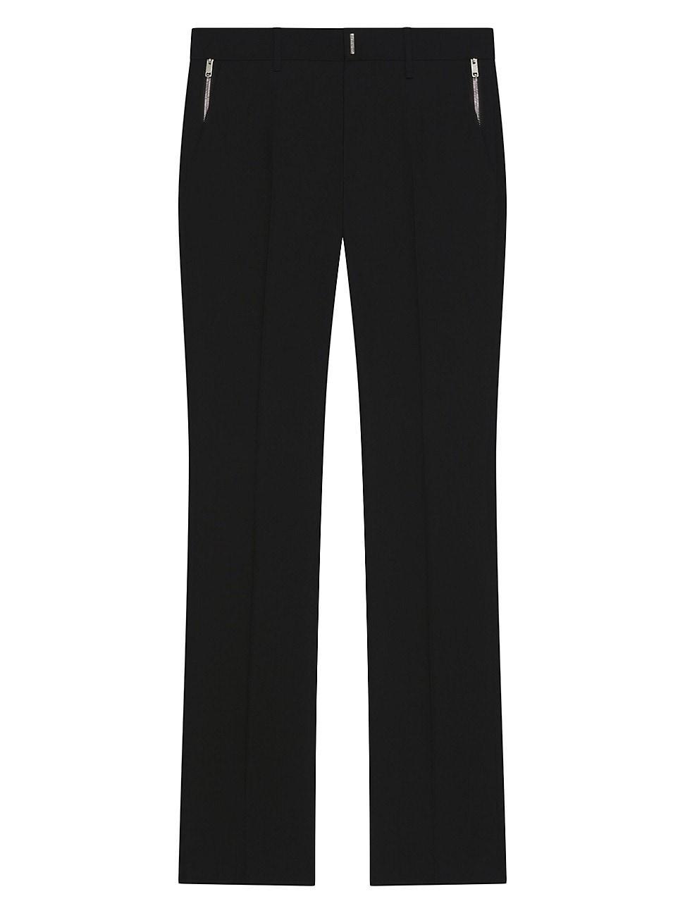 Mens Classic-Fit Pants with Darts in Technical Wool Product Image