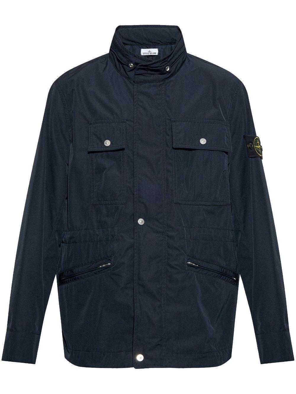 STONE ISLAND Compass-badge Jacket In Blue Product Image