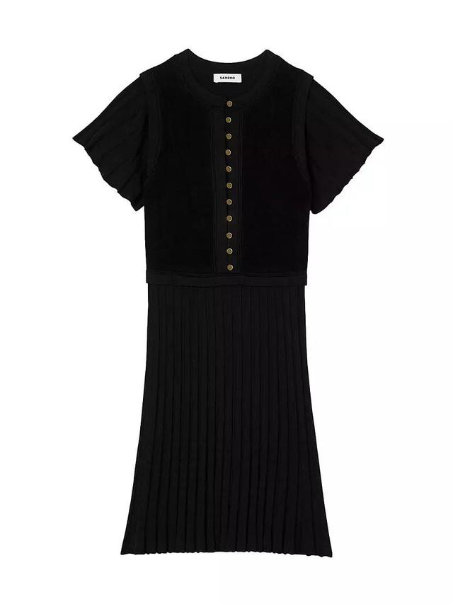 Pleated Knit Dress Product Image