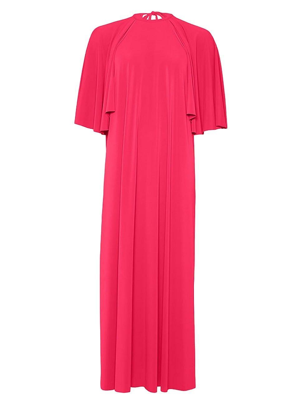 Womens Joan Flutter-Sleeve Jersey Maxi Dress Product Image