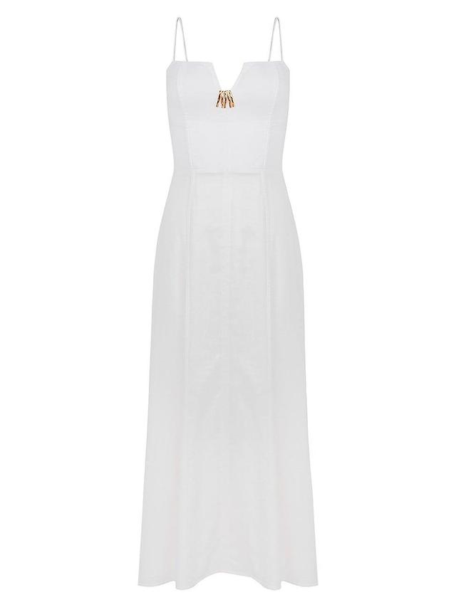 Womens Lilith Linen-Blend Maxi Dress Product Image