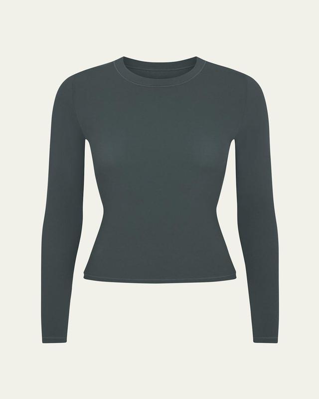 Fits Everybody Long-Sleeve Crewneck T-Shirt Product Image