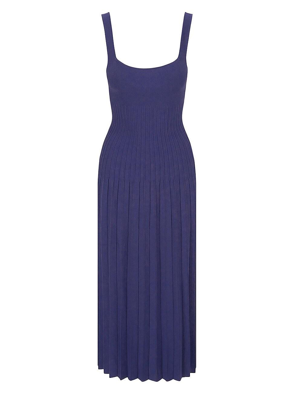 Womens Ellison Knit Pleated Midi-Dress Product Image