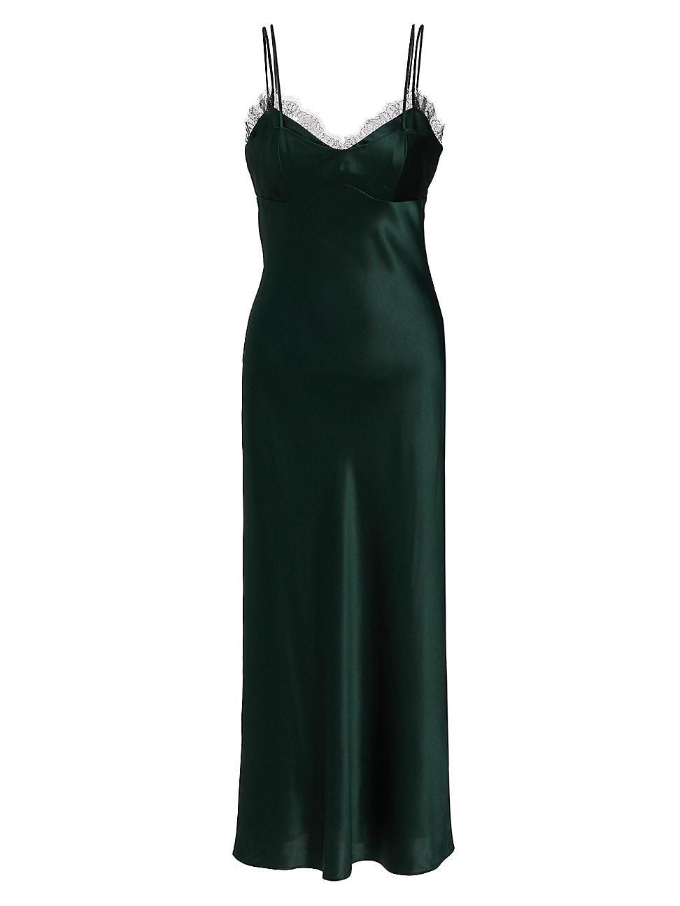 Womens Bixie Stretch Silk Slip Midi-Dress Product Image