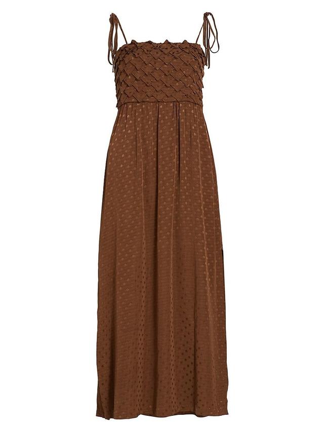 Womens Nicoletta Dotted Midi-Dress Product Image