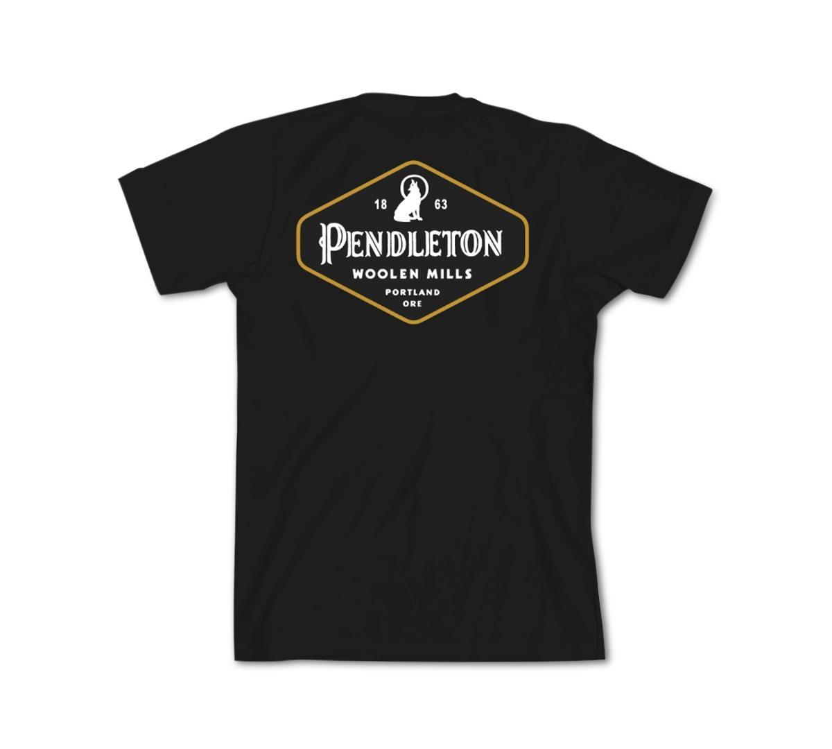 Pendleton Mens Heritage Lobo Diamond Logo Graphic T-Shirt - Black Product Image