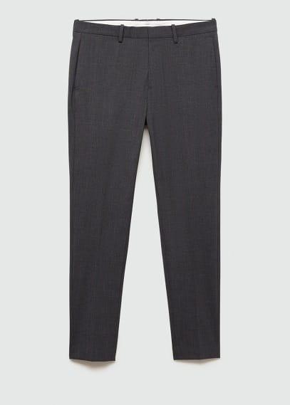 MANGO MAN - Stretch fabric super slim-fit suit pants medium heather greyMen Product Image