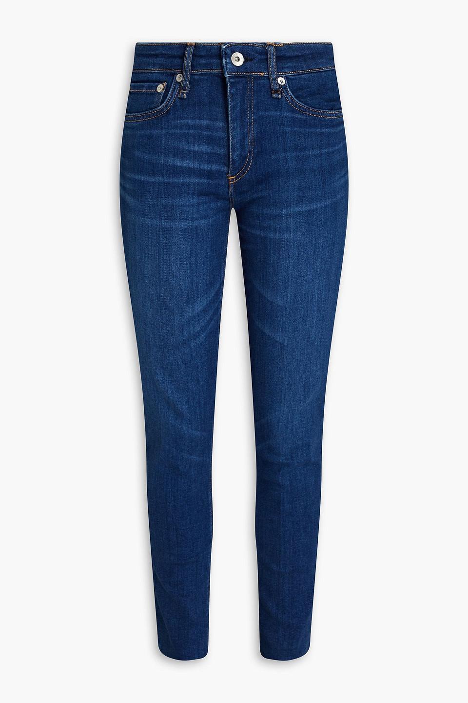 Cate Faded Mid-rise Skinny Jeans In Multi Product Image