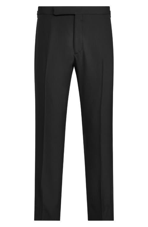 Ralph Lauren Purple Label Gregory Wool Barathea Tuxedo Pants Product Image