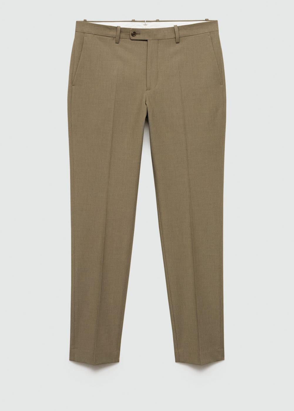 MANGO MAN - Stretch fabric slim-fit suit pants greenMen Product Image