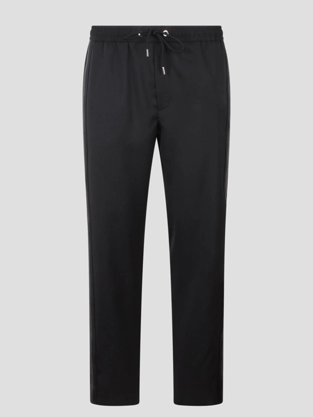 MONCLER Drawstring Trousers In Blue Product Image