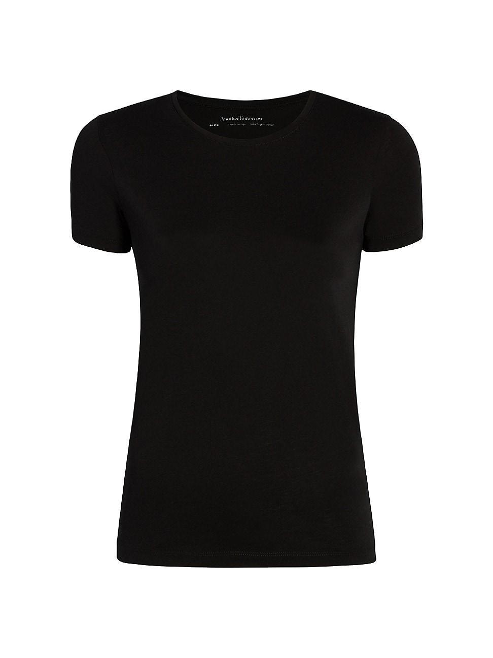 Womens Cotton Crewneck T-Shirt Product Image