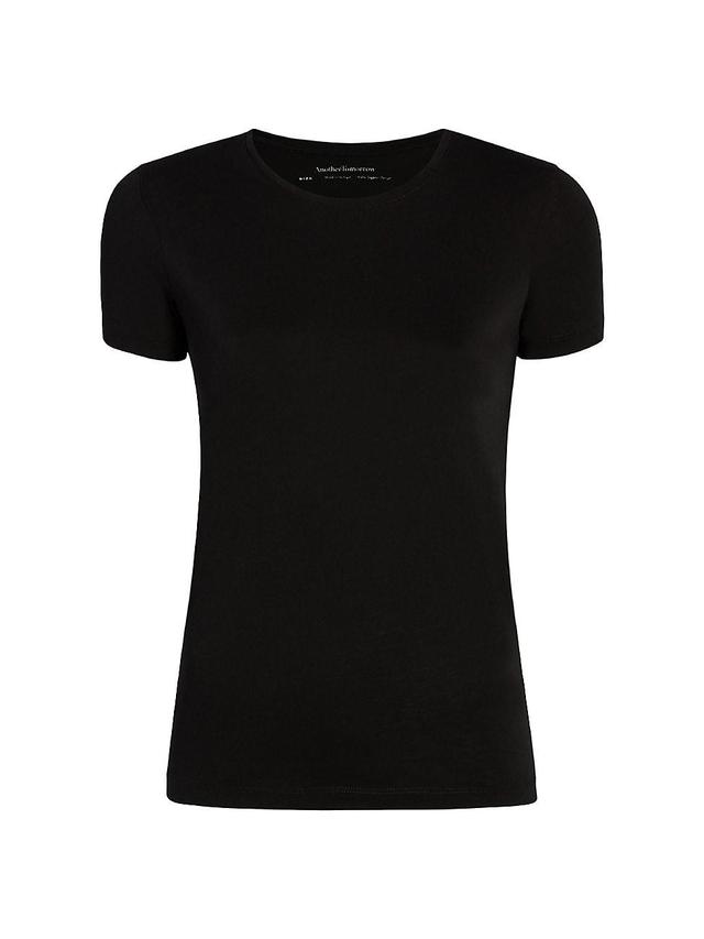 Womens Cotton Crewneck T-Shirt Product Image