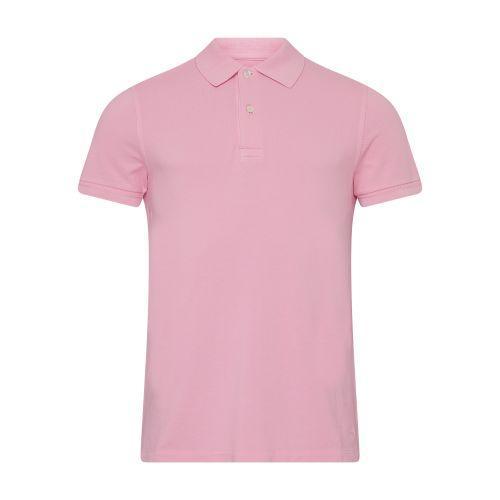 Short Sleeved Polo In Pink Product Image